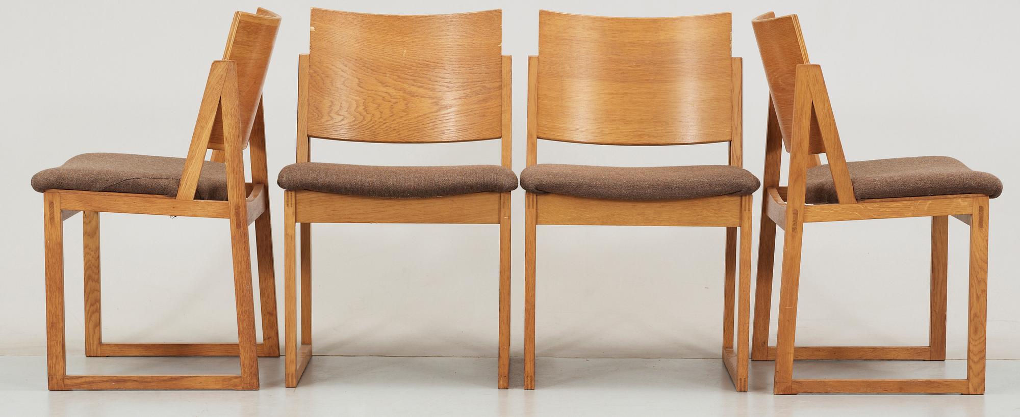 STOLAR, 7st, Söborg möbler, Danmark 1950-tal. Design Kai Lyngfeldt Larsen.
