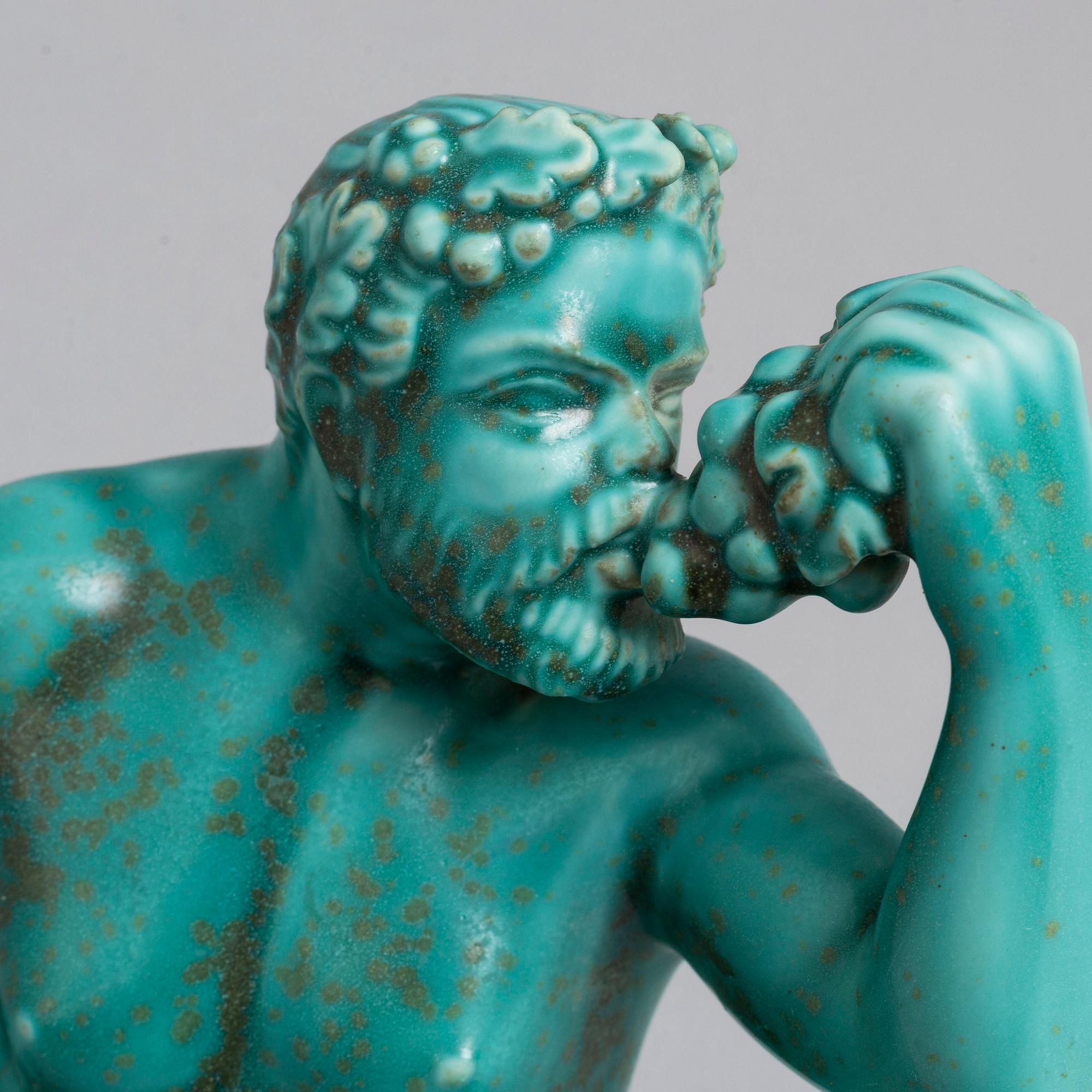 HARALD SALOMON, skulptur, stengods, Rörstrand, signerad.