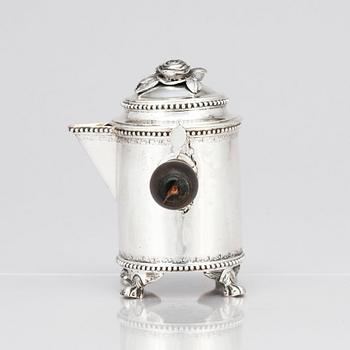 Petter Eneroth, mjölkkanna, silver, Stockholm 1792. Gustaviansk.