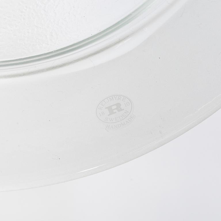 Reijmyre Glasbruk, mattallrikar 7 st, samt karaff, för Operakällaren.