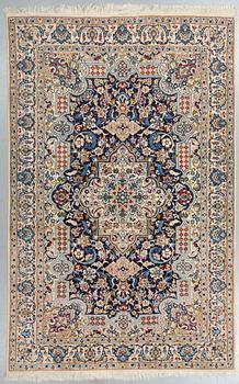 A CARPET, Nain, part silk, ca 258,5 x 165 cm.
