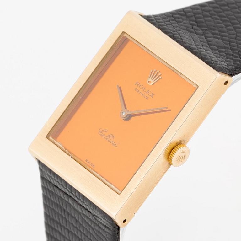 Rolex, Cellini, "Orange Mirror Dial", ca 1975.