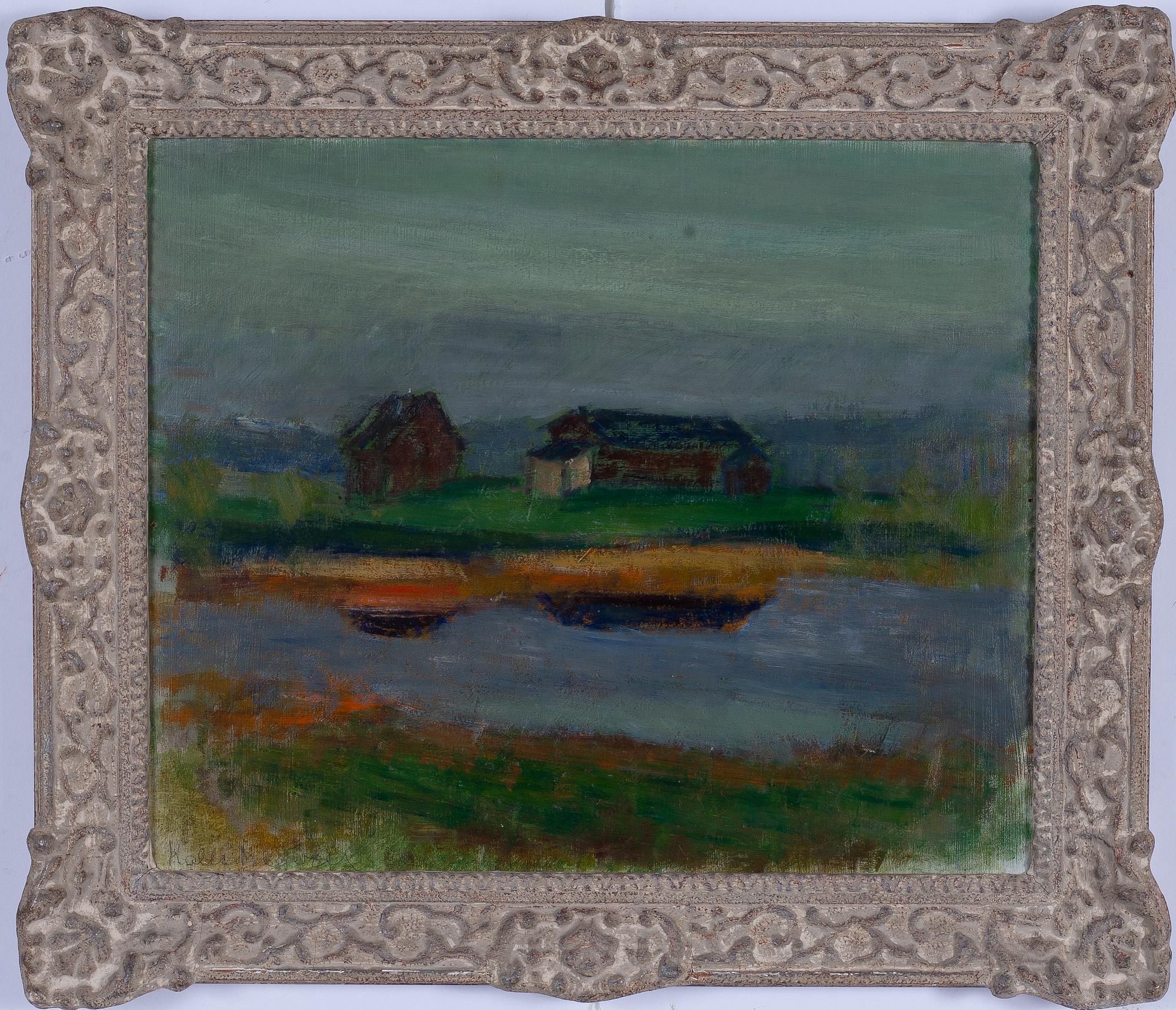 Kalle Hedberg, Landscape with Buildings.