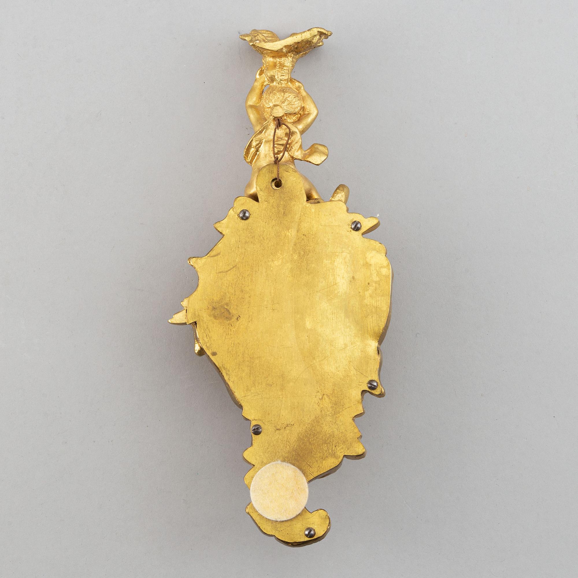 Väggur, rokokostil, late 19th or early 20th century.