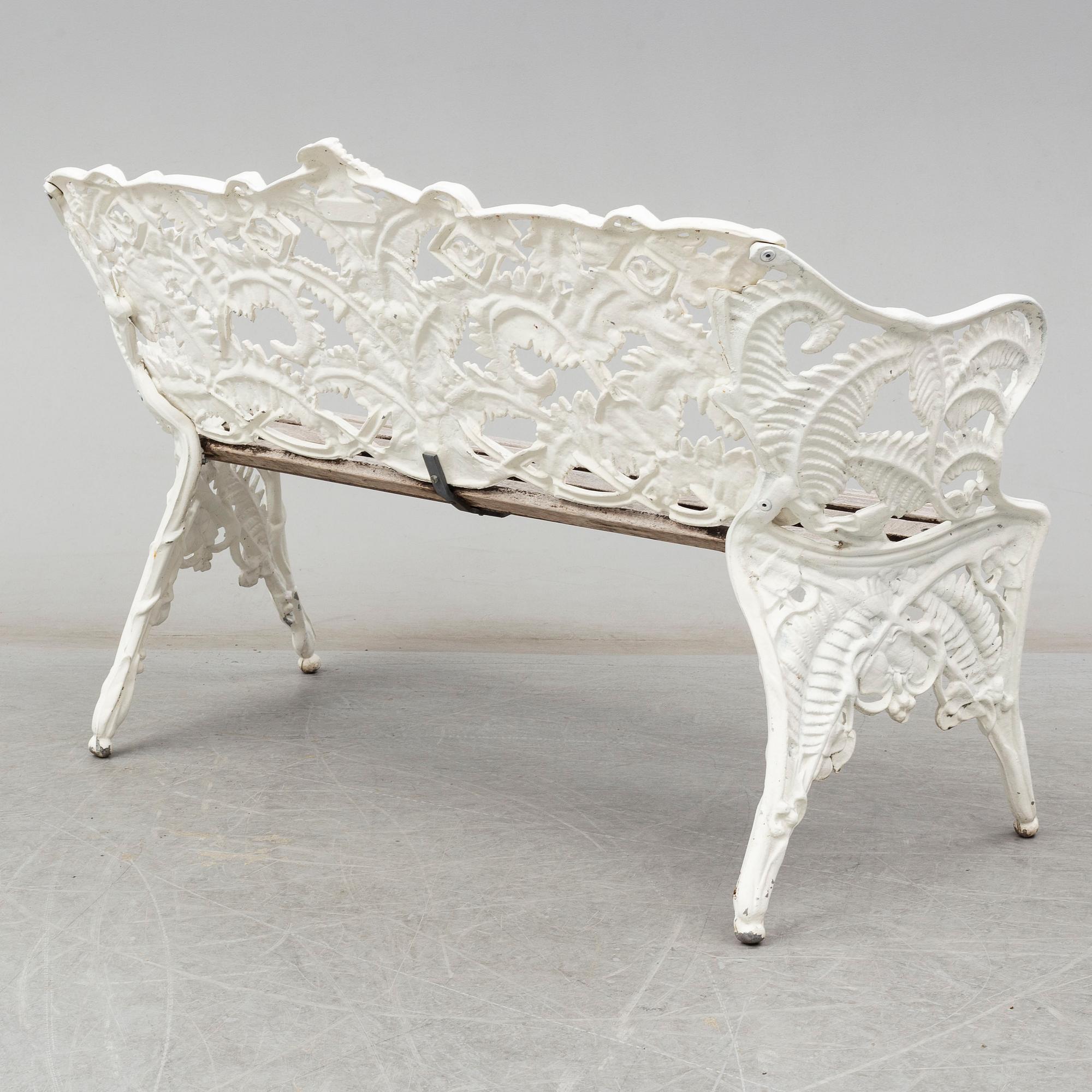 A second half of the 20th century garden sofa from Byarums Bruk.