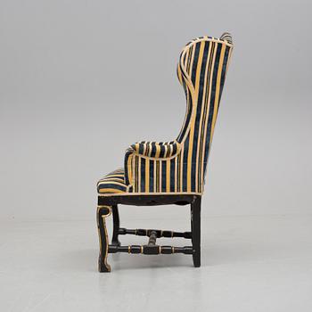 FÅTÖLJ, senbarock, 1700-tal.