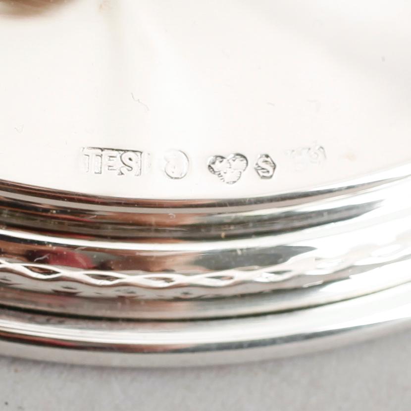 LJUSSTAKAR, 4 st, silver, TESI, Göteborg 1956 och 1957.