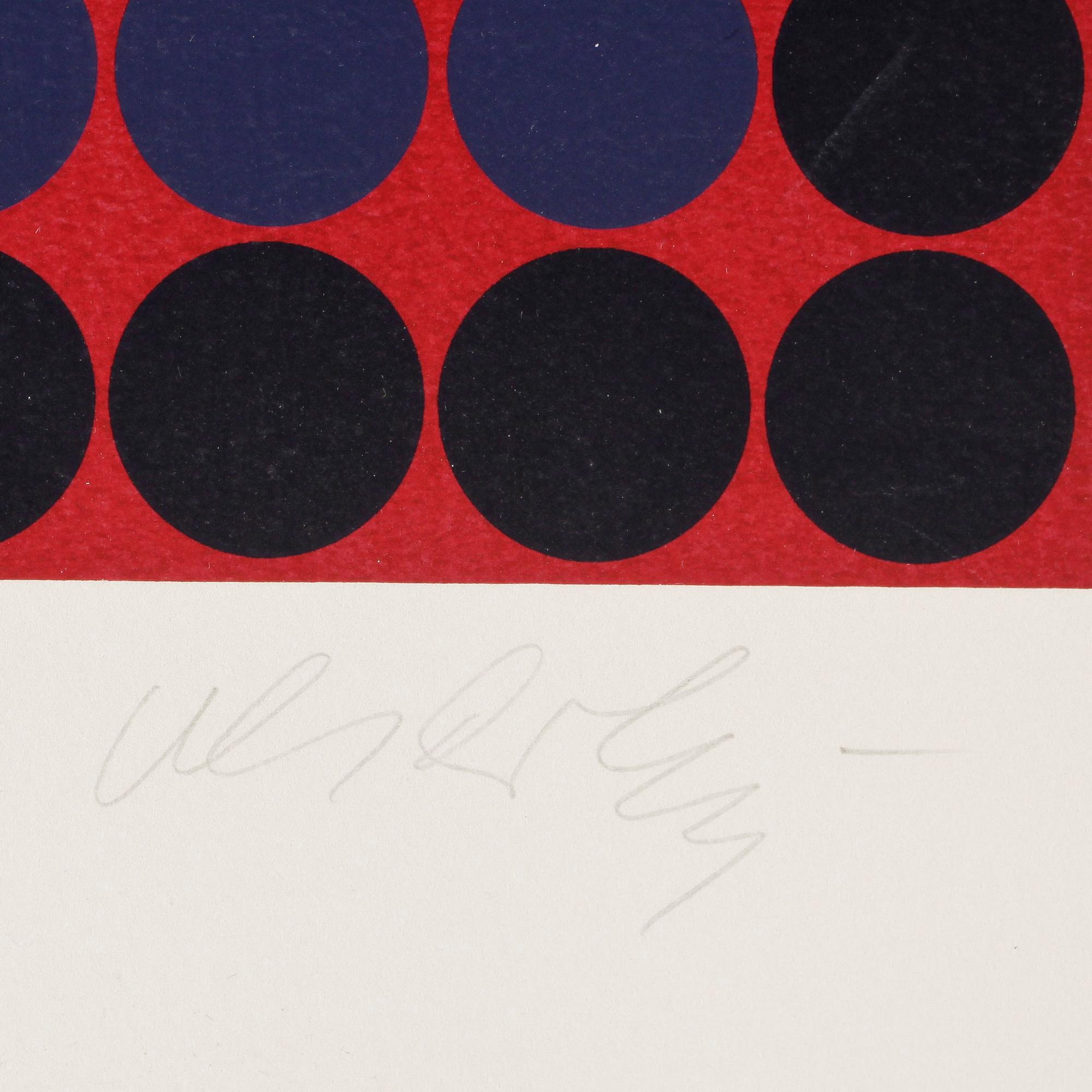 VICTOR VASARELY, färglitografi, signerad och numrerad 200/250.