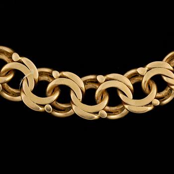 HALSKEDJA, 18k guld. Vikt ca 99 gram.