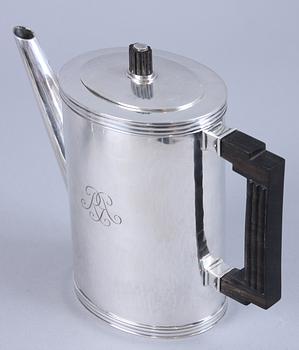 KAFFESERVIS, 3 delar, silver, K Andersson, 1930.