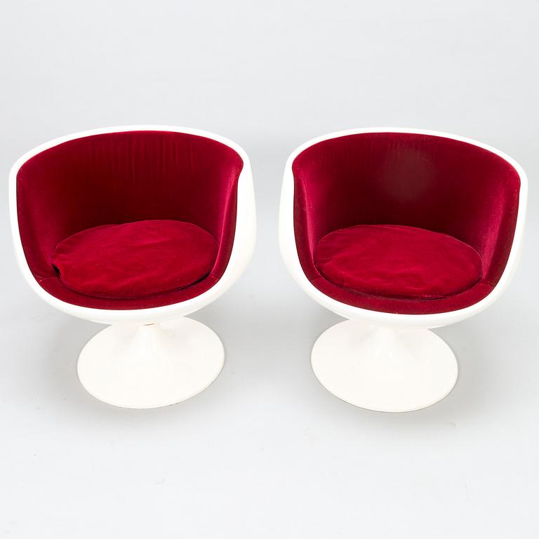 EERO AARNIO, a set of four 'Cognac' chairs by Artekno for Asko Oy.