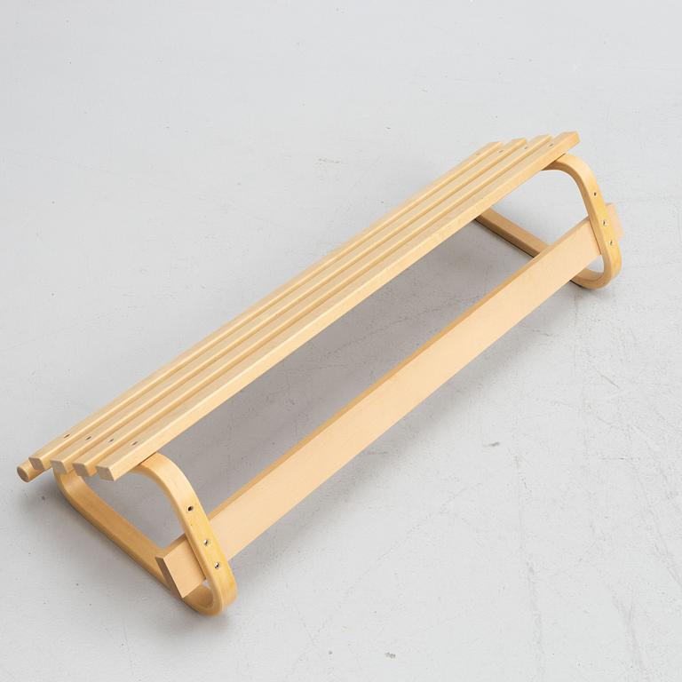 Alvar Aalto, a model 109 shelf, Artek, Finland, 21st century.