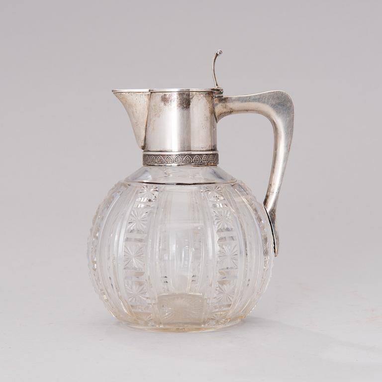 A RUSSIAN SILVER DECANTER, Morozov, St:Petersburg ca 1900.