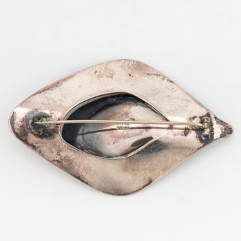 Brooch, J. Tostrup. silver, Norge.