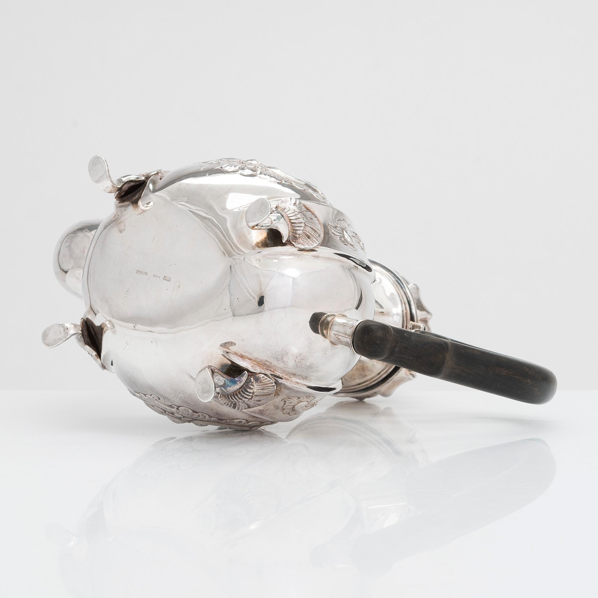 Axel Salomonsen, kaffekanna, sterlingsilver, Köpenhamn, Danmark  (1933-1977).