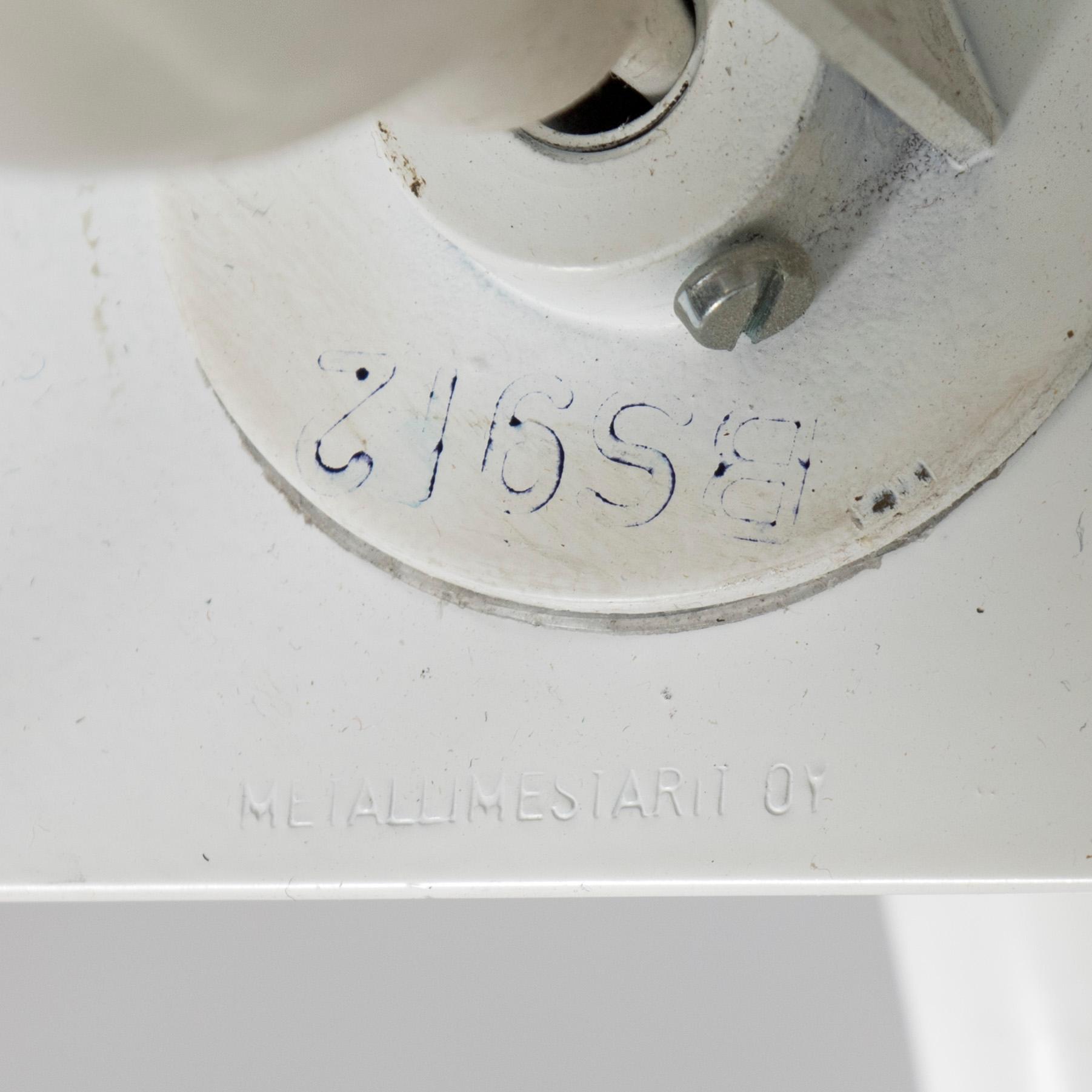 Ben af Schultén, A pair of 1970s "BS 912" wall lights by Metallimestarit for Artek Finland.