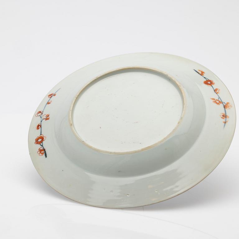 Tallrik, porslin, Kina, Kangxi (1662-1722).