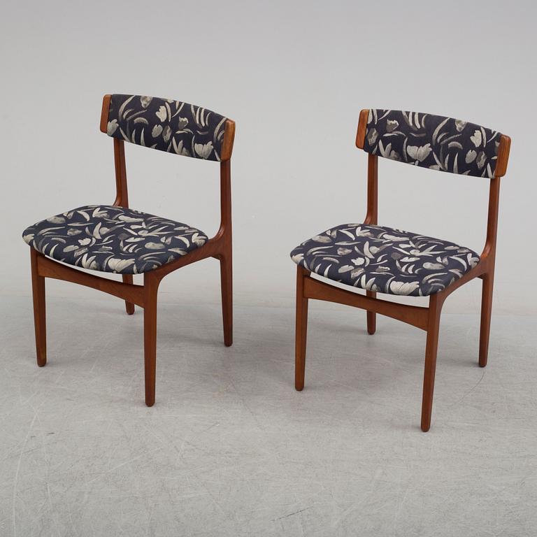 A set of five chairs by Thorsø Stole- och Møbelfabrik, Denmark.