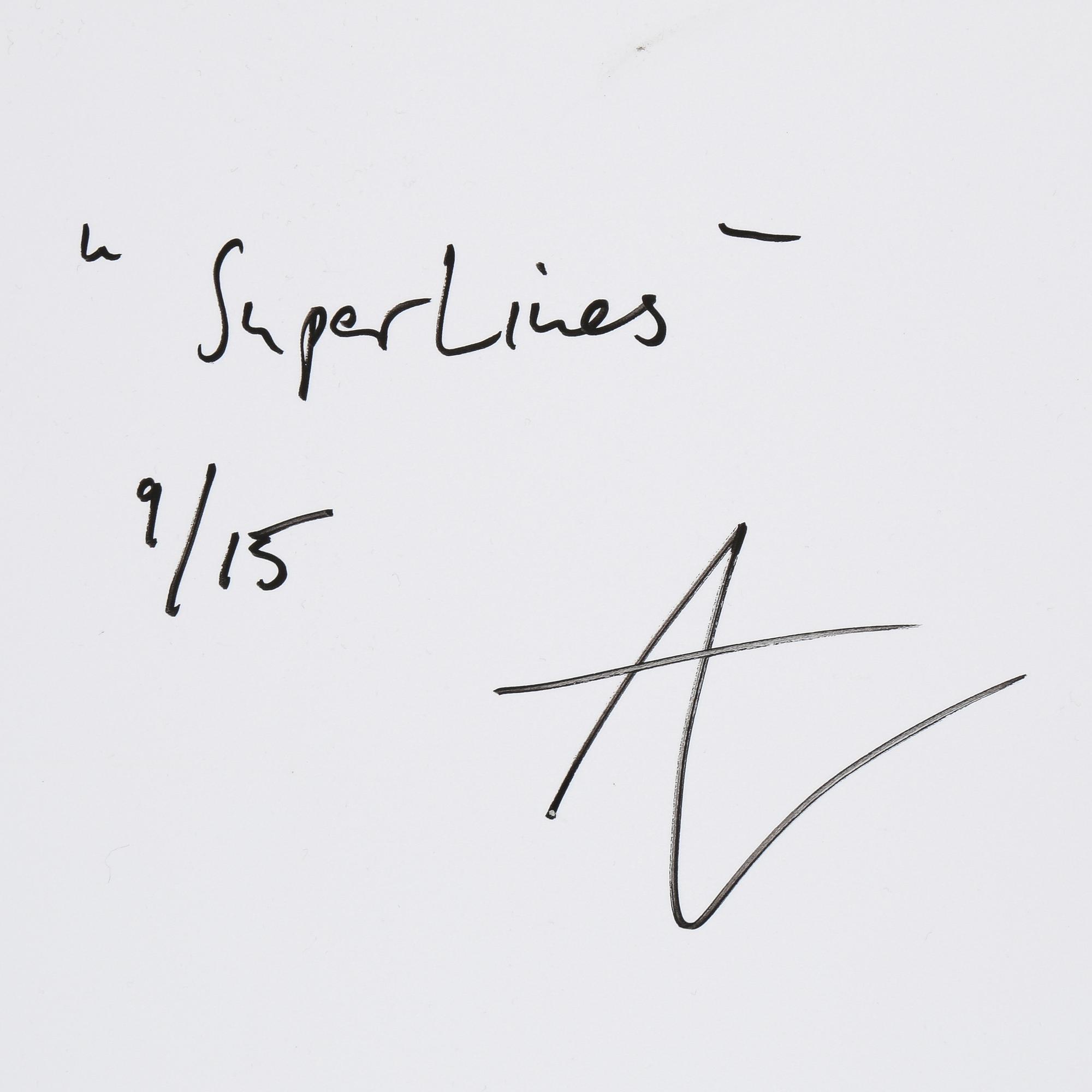 ANDREAS LUNDBERG, "Super lines", gicleetryck på plexiglas, signerad och numrerad a tergo.