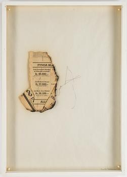 Lenke Rothman, collage, signed and dated 1977.