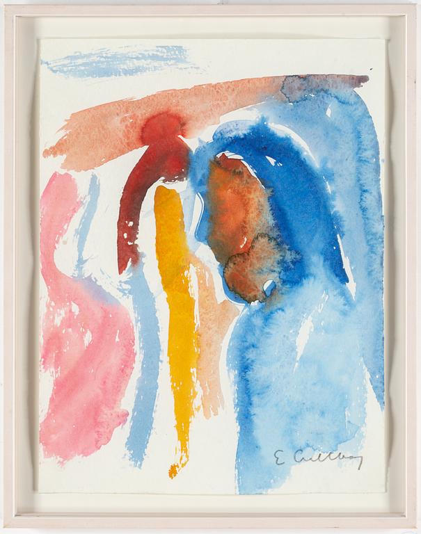 ERLAND CULLBERG, watercolor, signed.