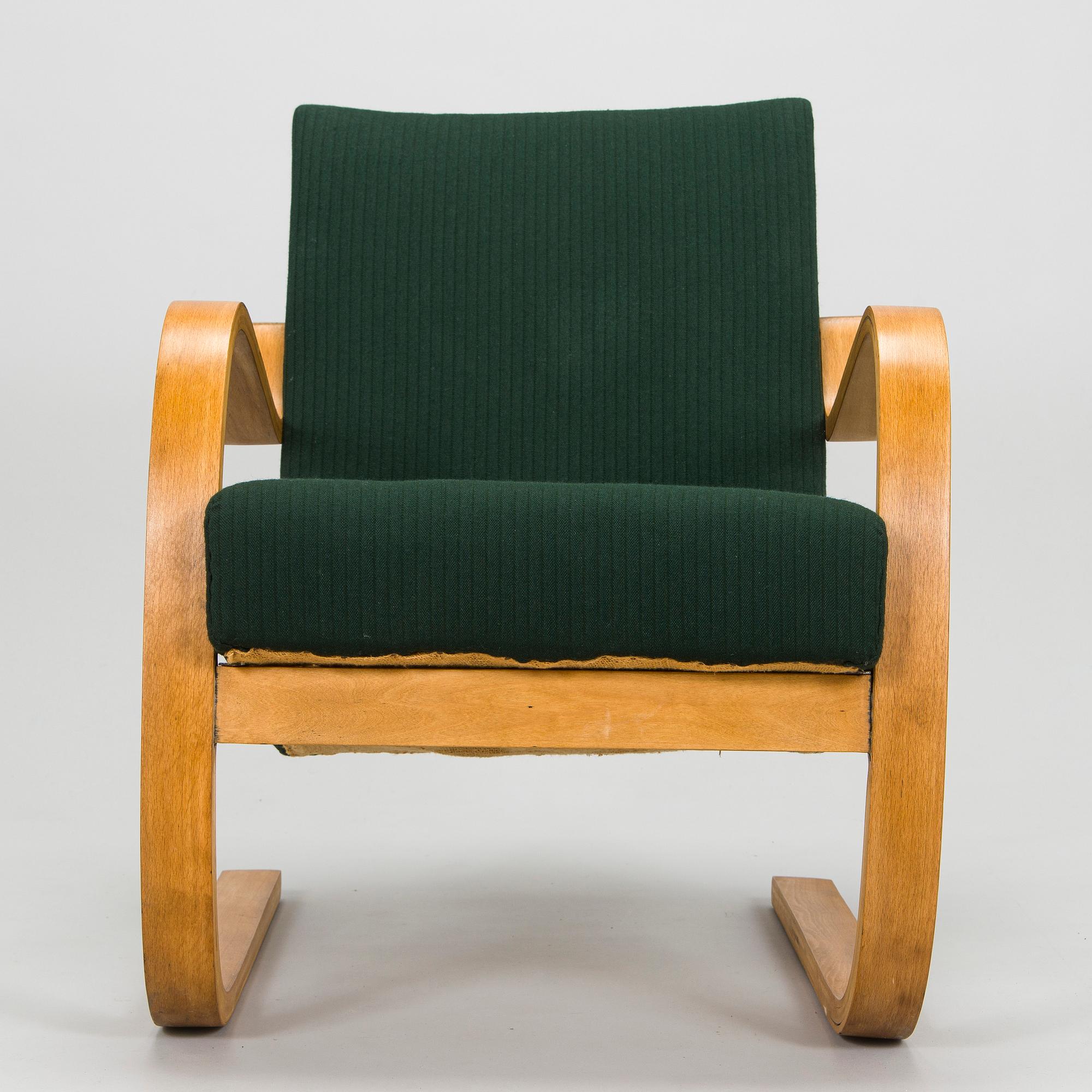 Alvar Aalto, fåtölj, modell 34 för O.Y. Huonekalu- ja Rakennustyötehdas A.B. tidigt 1930-tal.