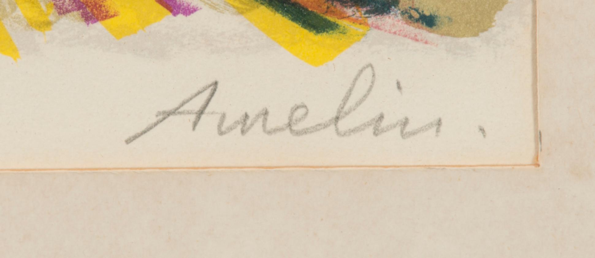 ALBIN AMELIN, litografi, signerad, numrerad 42/260.