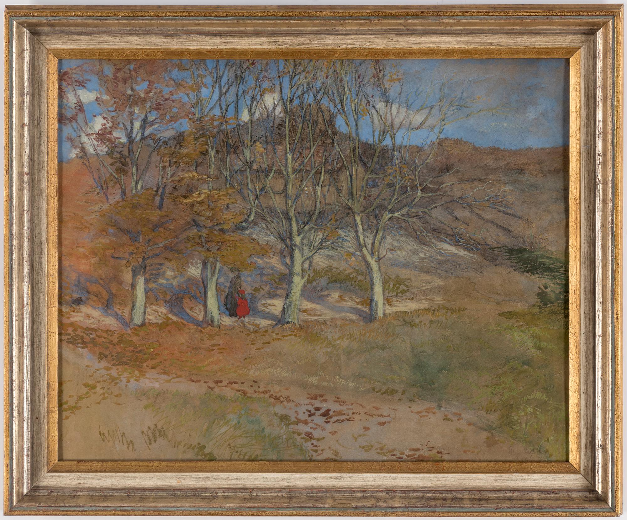 OLGA NYBLOM, pastel, signerad and dated 1908.