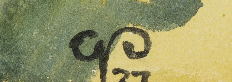 Georg Pauli, akvarell, signerad och daterad -27.