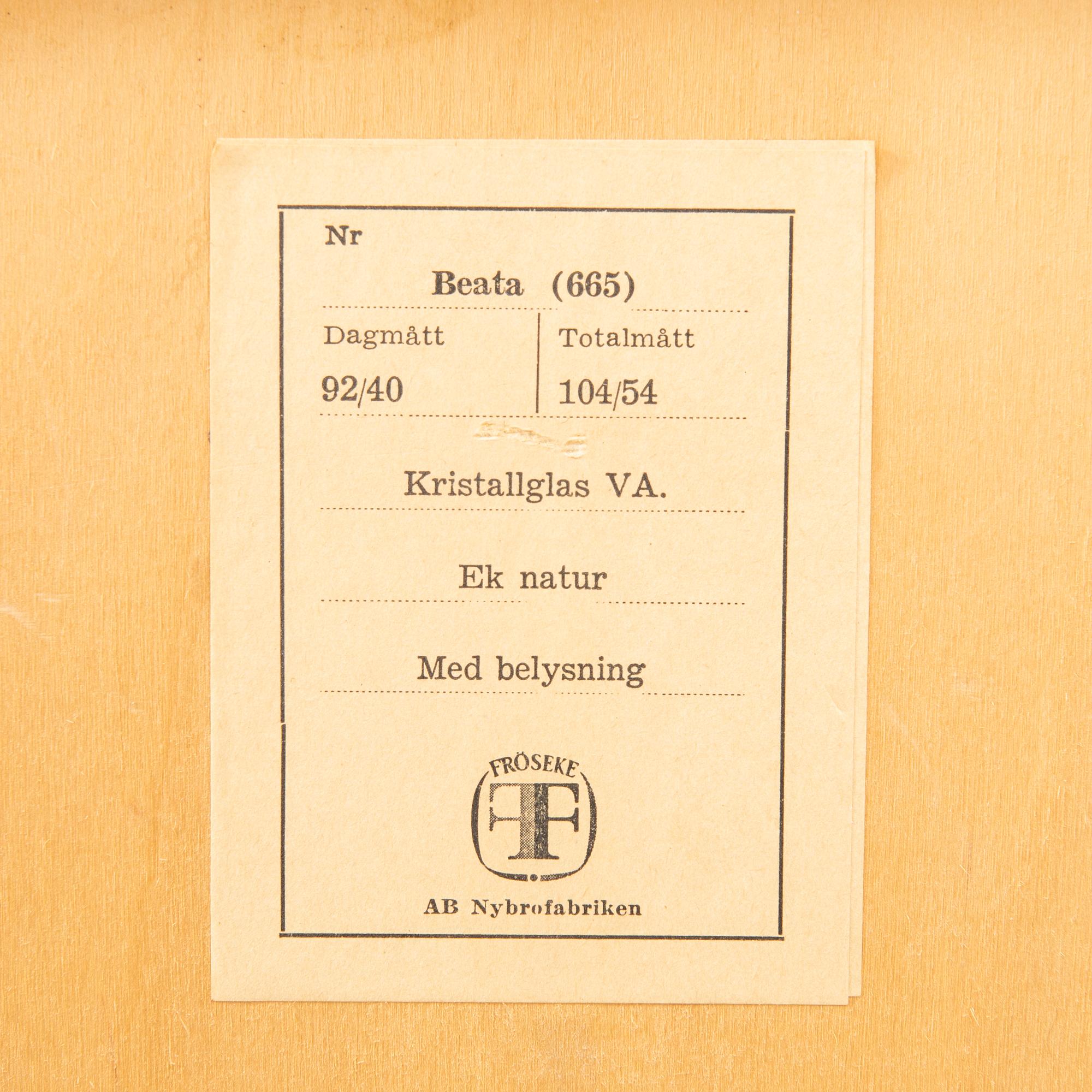 Hall furniture 2 pcs "Beata" Fröseke Nybro 1960s.
