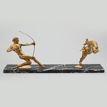 SKULPTUR, mässing, Art deco, 1930-tal.