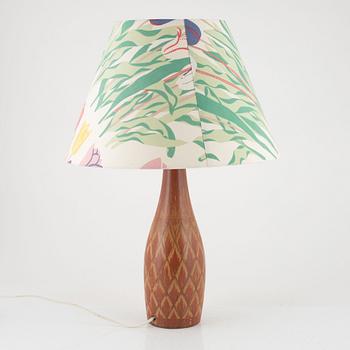 Gunnar Nylund, stengods, bordslampa, Rörstrand.