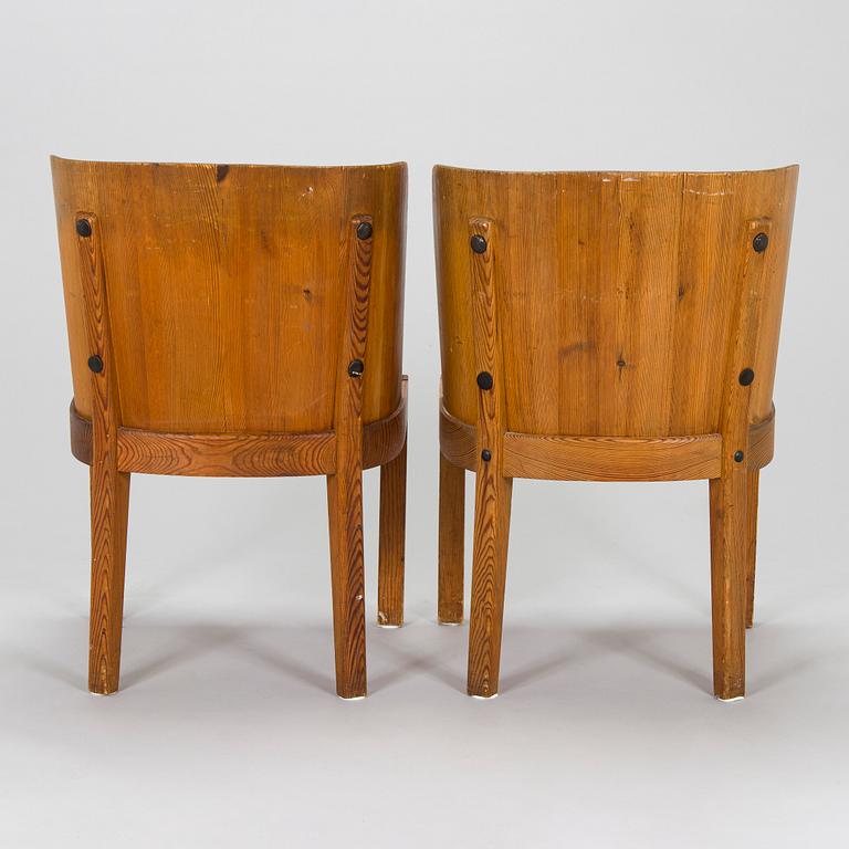 Axel Einar Hjorth, Two 1930s 'Lovö' chairs for Nordiska Kompaniet.