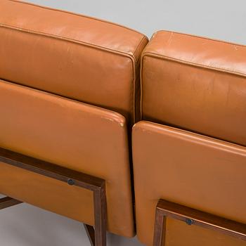 Ilmari Tapiovaara, sohva / nojatuoleja 3 kpl, valmistaja Lukkiseppo, 1900-luvun puoliväli.