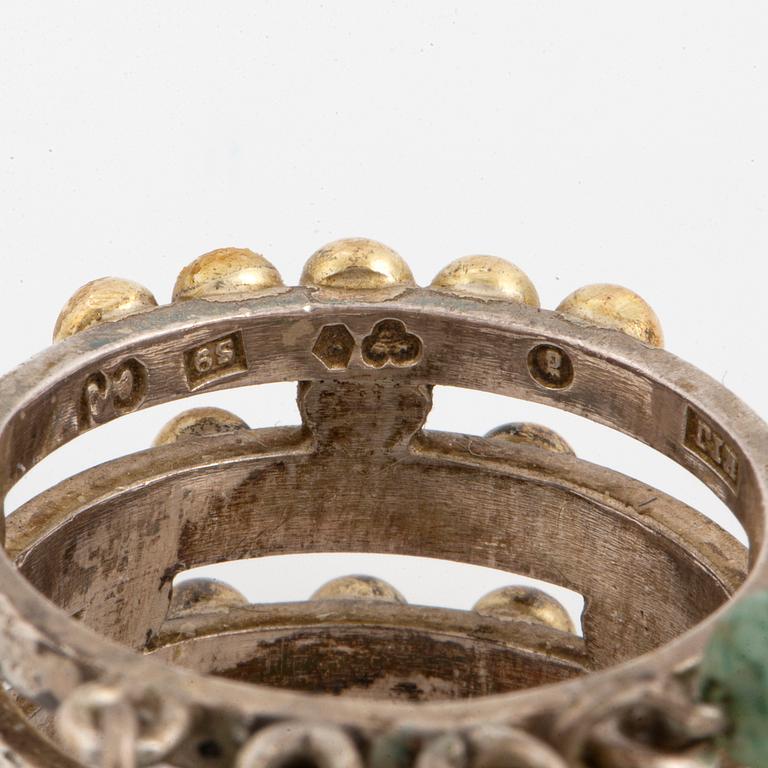 CECILIA JOHANSSON, Ring with aventurine quartz.