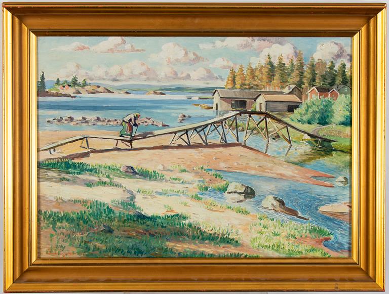 Leander Engström, oil on canvas, signed and dated 1926.