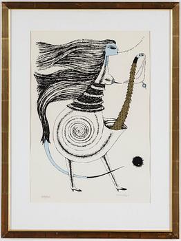 MAX WALTER SVANBERG, färglitografier, 4 st, signerade och numrerade 209/235.