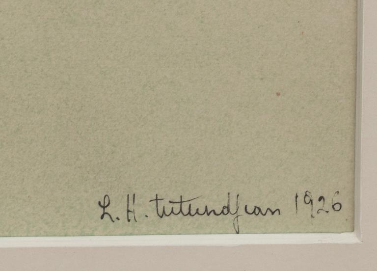 LEON ARTHUR TUTUNDJIAN, Blandteknik, signerad o daterad 1926.