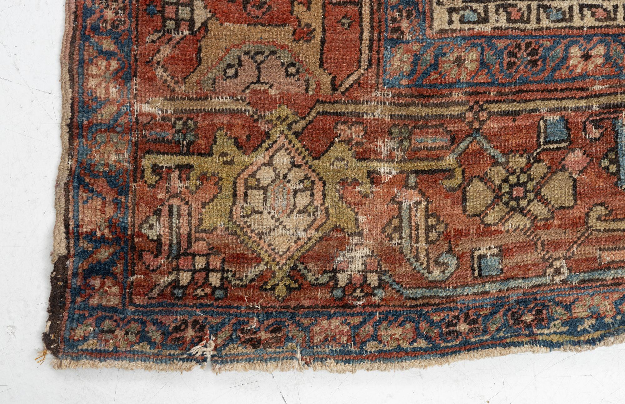 Carpet, Heris, approx. 355 x 290 cm.