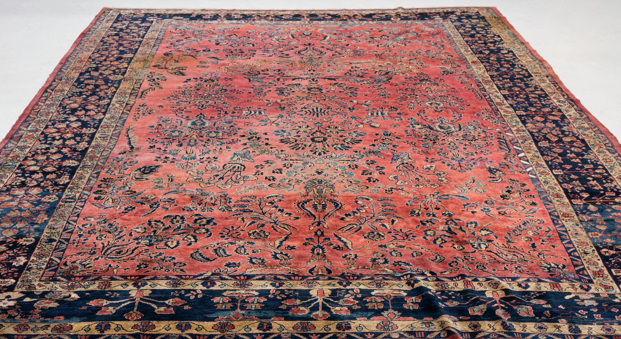 Matta, antik Sarouk, s.k. "amerikansk", västra Persien. 509 x 327 cm.