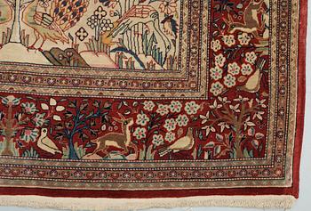 SEMIANTIK KESHAN s.k. Dabir. 210,5 x 129,5 cm.
