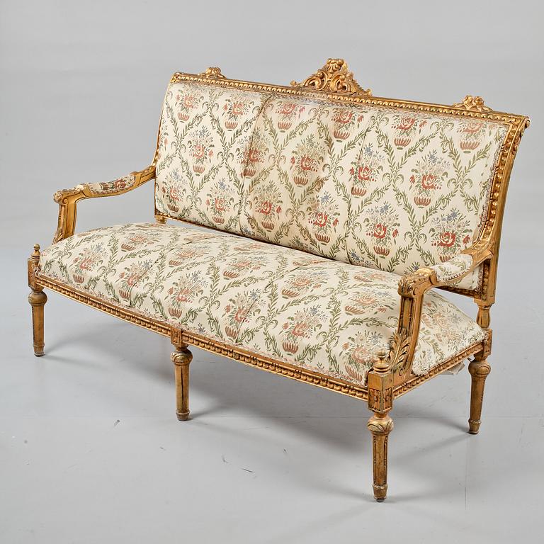 SOFFA, gustaviansk stil, omkring år 1900.