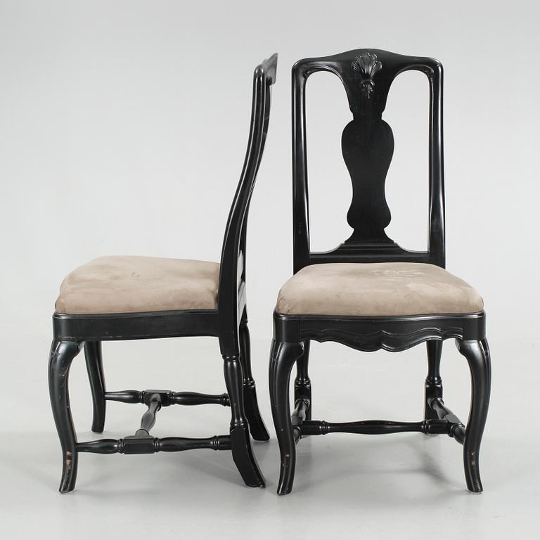 STOLAR, 6 st, senbarockstil, 1900-talets första hälft.