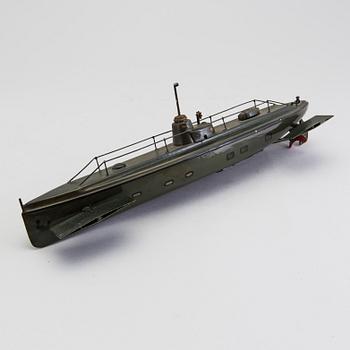 A tinplate Gebrüder Märklin 5081/41 submarine, Germany, 1910/20s.
