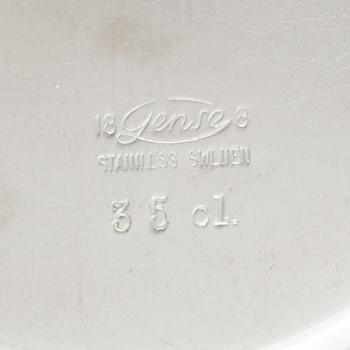 Folke Arström, besticksservis, 92 delar, samt bricka, såssnipa och shacker, rostfritt stål, "Thebe", Gense.