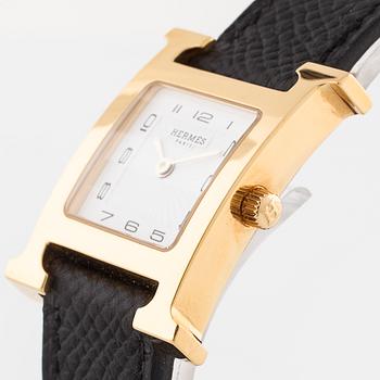 HERMES, "Heures H", wristwatch, 21 x (30) mm.