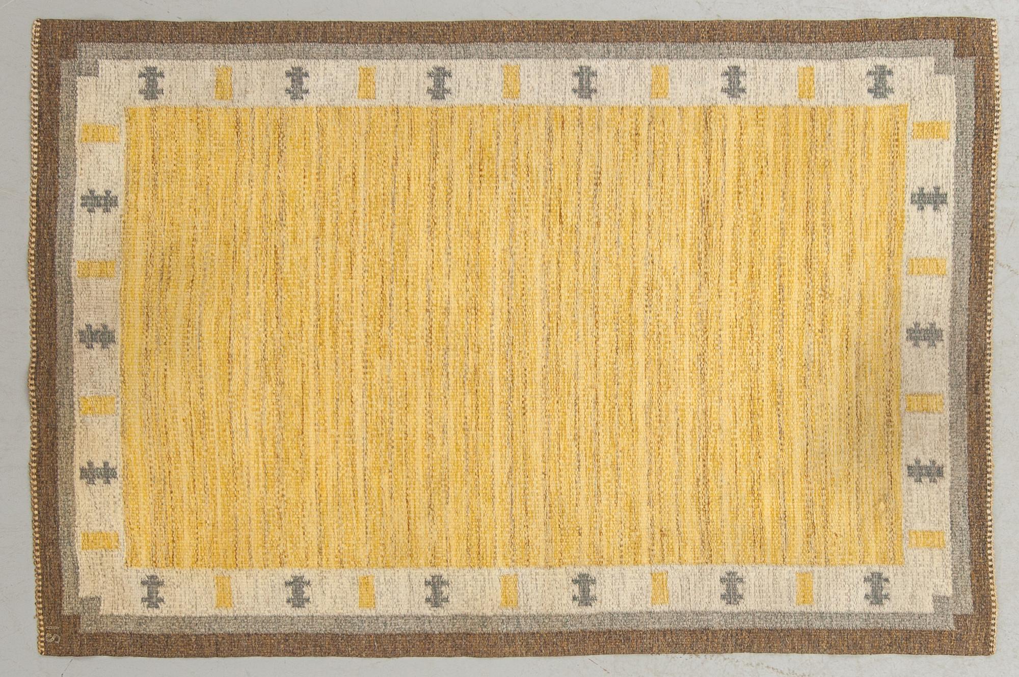 MATTA, rölakan, monogramsignerad IS (Ingegerd Silow). Ca 200 x 134 cm.