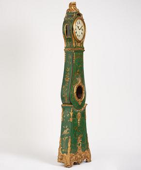 A rococo longcase clock by P. Ernst (watchmaker in Stockholm 1753-84).