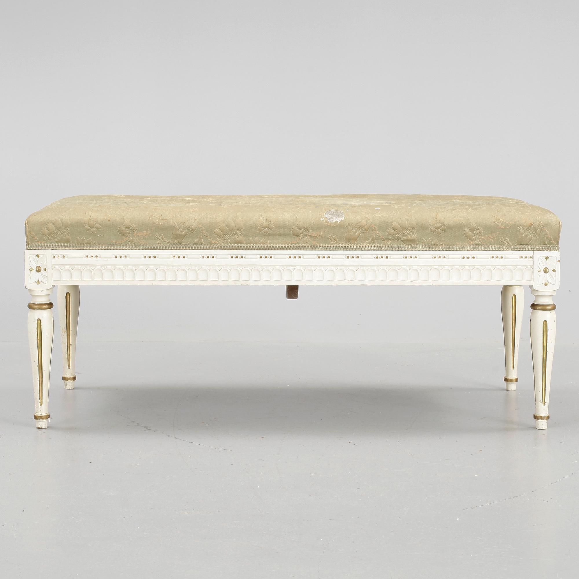TABURETT, gustaviansk stil, 1900-talets första hälft.