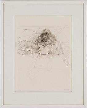 HANS BELLMER, 10 etchings in two colours, 1966-68, signed in pencil.